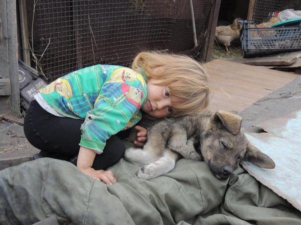 Kinder und Krieg Donbass