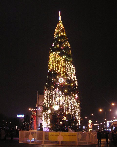 Der Donezker Weinachtsbaum
