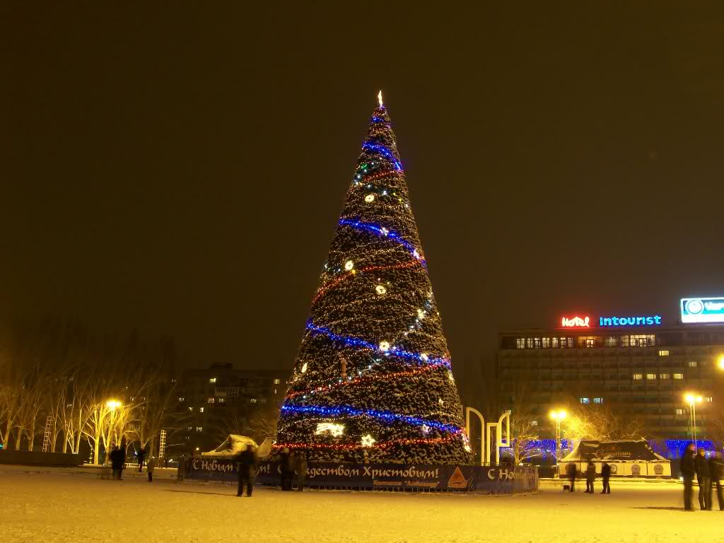 Der Donezker Weinachtsbaum