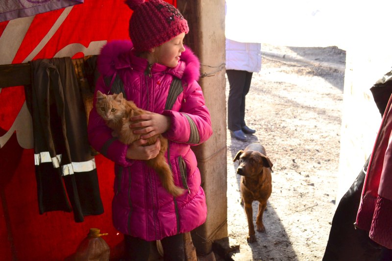 Tiere im Donbass